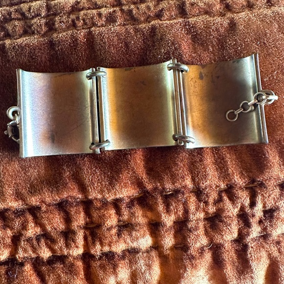 JCrew Hammered Rhinestone Starburst Cuff - Picture 2 of 4